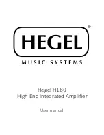 Preview for 1 page of Hegel H160 User Manual