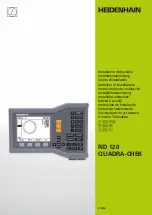 HEIDENHAIN ND 120 QUADRA-CHEK Installation Instructions Manual preview