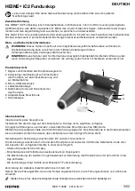 Preview for 3 page of HEINE OPTOTECHNIK iC2 Funduscope Manual