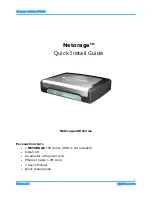 Preview for 1 page of Heinesys Netorage 100 Series Quick Install Manual