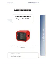 Preview for 16 page of Heinner HCH-L1500RD Instruction Manual