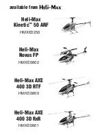 Preview for 35 page of Heli-Max Novus CX Manual