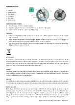 Preview for 15 page of Hema Desk fan 25W Instructions For Use Manual