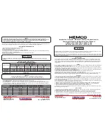 HEMCO CE 13094 Installation, Operation, Maintenance Manual Instructions preview