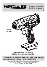 Hercules HC105B Owner'S Manual & Safety Instructions preview