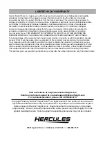 Preview for 12 page of Hercules HDB79B Owner'S Manual & Safety Instructions