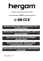 Preview for 1 page of hergom L-08 CCE Installation, Use And Maintenance Instructions