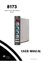 Heritage Audio 8173 User Manual preview