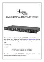 Preview for 1 page of Heritage Audio HA BRITSTIP Quick Start Manual