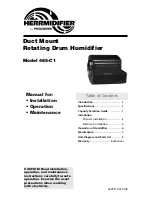 Preview for 1 page of Herrmidifier 465-C1 Installation, Operation And Maintenance Instructions