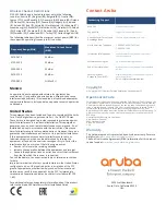 Preview for 2 page of Hewlett Packard Enterprise Aruba 318 Series Startup Manual