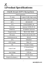 Preview for 3 page of HGLRC Arrow3 Manual