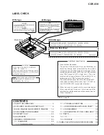 Preview for 3 page of HHB BurnIT CDR-830 Service Manual