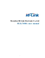 Hi-Link HLK-7688A User Manual preview