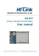 Preview for 1 page of Hi-Link HLK-B10 User Manual