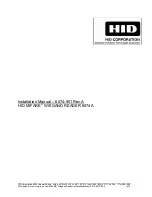 Preview for 2 page of HID Corporation MIFARE WIEGAND READER 6074A Installation Manual