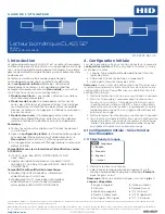 Preview for 6 page of HID iCLASS SE Biometric Reader User Manual