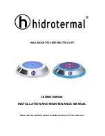 Hidrotermal Hidro-SW300 Installation And Maintenance Manual preview