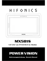 Hifonics MX581S Owner'S Manual preview