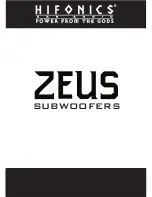 Hifonics Zeus ZW12D4 Manual preview