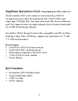 Preview for 3 page of HighPoint rocketstor 5422A Quick Installation Manual