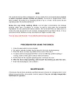 Preview for 6 page of HIHAP BLACK 3500 Operating Instructions Manual