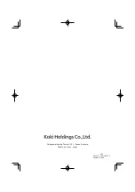 Preview for 24 page of HIKOKI C 7ST Handling Instructions Manual