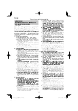 Preview for 48 page of HIKOKI CJ 90VAST2 Handling Instructions Manual