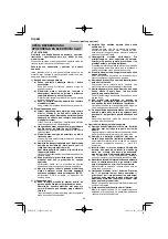 Preview for 98 page of HIKOKI CJ 90VAST2 Handling Instructions Manual