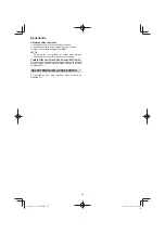 Preview for 54 page of HIKOKI CS 33EDP Handling Instructions Manual