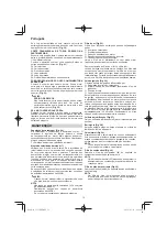 Preview for 72 page of HIKOKI CS 33EDP Handling Instructions Manual