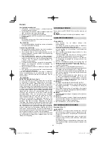 Preview for 86 page of HIKOKI CS 33EDP Handling Instructions Manual