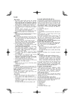 Preview for 106 page of HIKOKI CS 33EDP Handling Instructions Manual