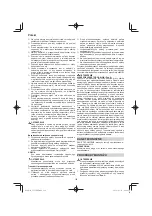 Preview for 122 page of HIKOKI CS 33EDP Handling Instructions Manual