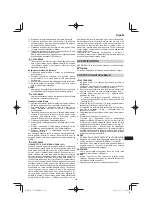 Preview for 195 page of HIKOKI CS 33EDP Handling Instructions Manual