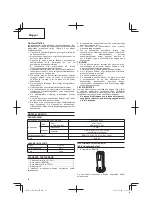 Preview for 38 page of HIKOKI DB 3DL2 Handling Instructions Manual