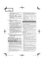 Preview for 44 page of HIKOKI DB 3DL2 Handling Instructions Manual