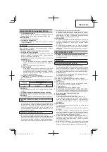 Preview for 71 page of HIKOKI DB 3DL2 Handling Instructions Manual