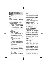 Preview for 16 page of HIKOKI DH 24PMH Handling Instructions Manual