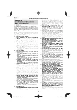 Preview for 36 page of HIKOKI DH 24PMH Handling Instructions Manual