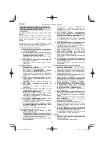 Preview for 44 page of HIKOKI DH 24PMH Handling Instructions Manual