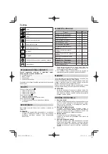 Preview for 62 page of HIKOKI DH 24PMH Handling Instructions Manual