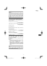 Preview for 67 page of HIKOKI DH 24PMH Handling Instructions Manual