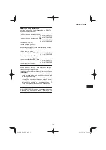 Preview for 75 page of HIKOKI DH 24PMH Handling Instructions Manual