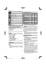 Preview for 60 page of HIKOKI DH 28PC Handling Instructions Manual