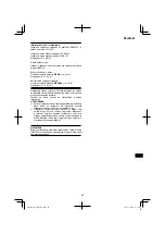 Preview for 89 page of HIKOKI DH 28PC Handling Instructions Manual