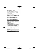 Preview for 18 page of HIKOKI DH 28PEC Handling Instructions Manual