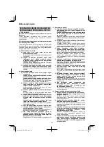 Preview for 50 page of HIKOKI DH 36DPA Handling Instructions Manual