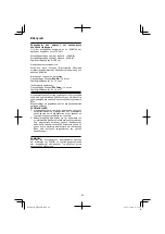 Preview for 40 page of HIKOKI DH 40MC Handling Instructions Manual