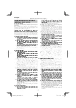 Preview for 12 page of HIKOKI DH 45ME Handling Instructions Manual